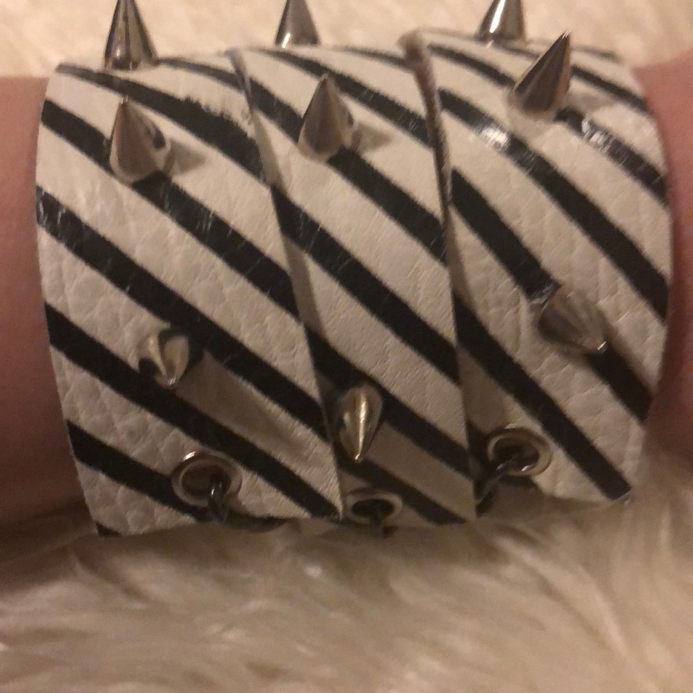 Leather Spike bracelet